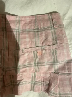 Thrift flip y2k plaid miniskirt