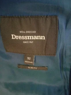 Tummansininen puku (takki+housut)