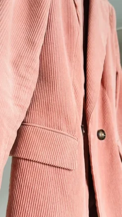 Vakosamettitakki koralli