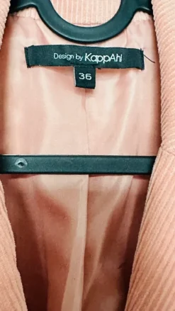 Vakosamettitakki koralli