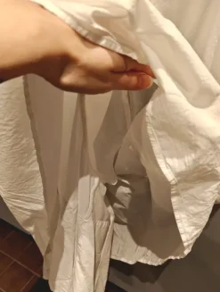 Valkoinen äitiys pusero puuvillaa, S