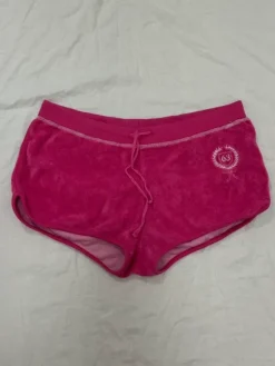 Velour mini shorts