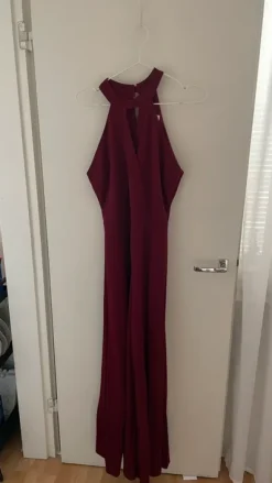 Viininpunainen haalari