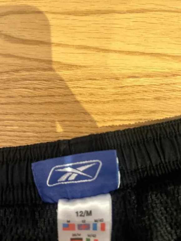 Vintage black reebok trackpants