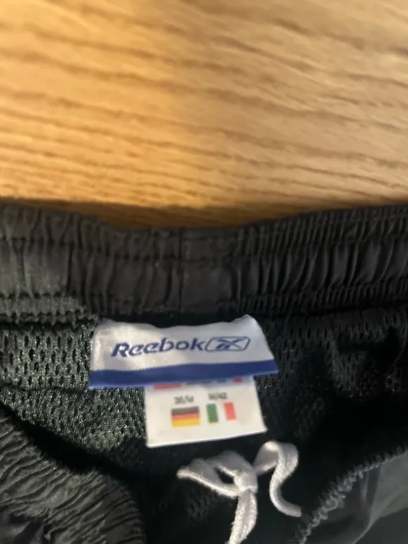 Vintage black reebok trackpants