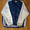 Vintage nike windbreaker size m blue and white
