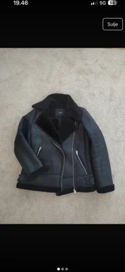 Vuorellinen nahkatakki