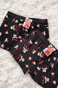 Walentynkowe bokserki męskie, bawełniane - 2 pary