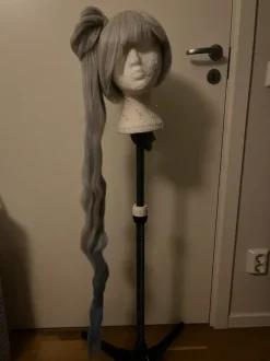Weiss Rwby/ light gray and blue wig