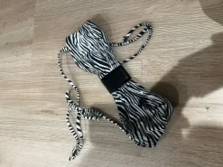 Zebra print bikini top