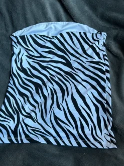 Zebra print tube top